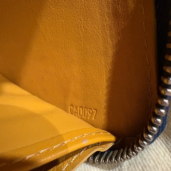 Vintage Louis Vuitton Monogram Zippy Long Wallet in Blue Denim - Picture 9 of 10